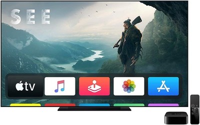 Apple TV 32GB 4K HD Media Streamer - Black (MQD22LL/A) for sale