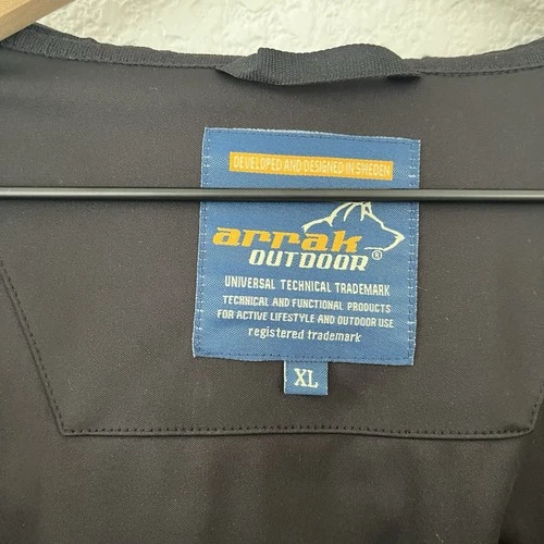 Arrak Outdoor AKKA Mens XL Softshell Jacket WP-3000 Black Sweden image 16