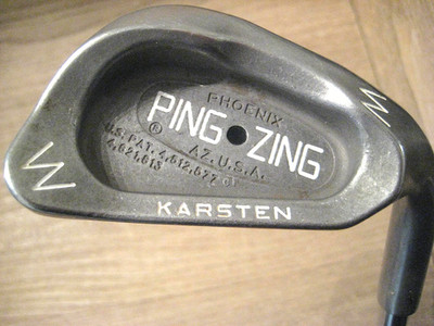 Nice Ping Zing Black Dot Wedge PW KT-M Stiff Steel Shaft RH 35.5''L Ships FREE!