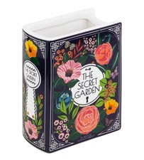 Steel Mill & Co Original Book-Shaped Decorative Vase, Ceramic Vases for Home Dec