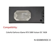 Granzon GPU Water Block For Colorful GeForce IGame RTX 5080 Vulcan OC 16GB
