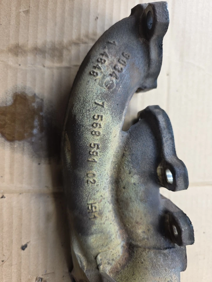 Coletor de escape 06-10 Mini Cooper S Clubman R55 turbo carregador 7568591 fabricante de equipamento original - Imagem 4 de 4