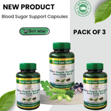 Blood Sugar Support Capsules - 3 Pack, Natural Supplement