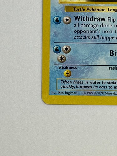 Pokémon TCG Wartortle Base Set 42/102 Regular Shadowless Uncommon - Picture 4 of 7