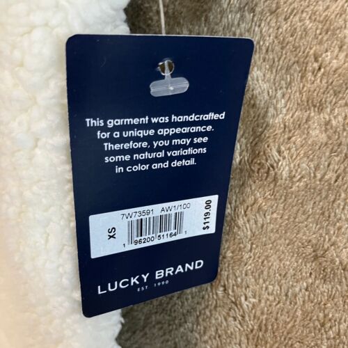 Lucky Brand Womens Handcrafted Oversized Quilted Vest Size XS White Blue NWT - Picture 7 of 14