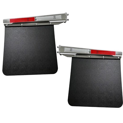 New Stainless Steel Mud Flap Hangers & Semi Truck Trailer Duty Mud Flap 24'' x30''