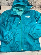 North Face Kids Size XS 6 Lightweight Rain Jacket Teal