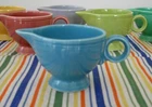 Vintage Fiesta TURQUOISE Creamer ~