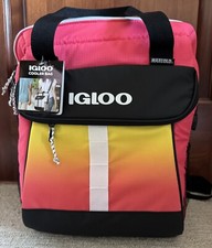 Igloo Soft Cooler Bag Backpack Ombre Coral Co...