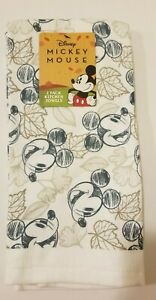 Details about   NEW SET OF 2 DISNEY MICKY & MINNI MOUSE RED,WHITE,BLACK COTTON KITCHEN TOWELS 
