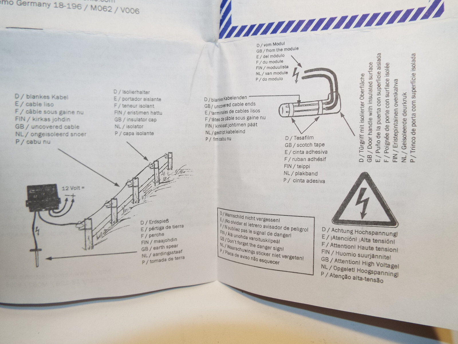 KEMO M062 Small Animal Electric Fence Generator High 2000 Volt pulse