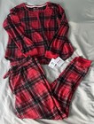 Woman’s Size Large Red Black & Green Plaid Maidenform Pajama Set New With Tags — photo 1