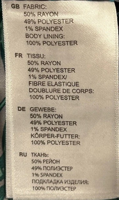 Blazer Oak Hill Hombre 4XL 58/60 Azul Diseño Floral Interior 2 Botones Usado en Excelente Condición Foto 4 de 4