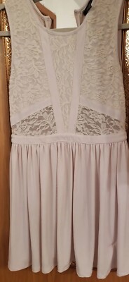 Forever 21 Dress Size Small Medium Pink Floral Lace | eBay