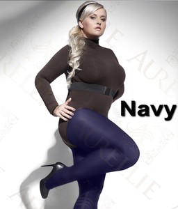 navy blue plus size tights