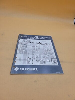 1991 SUZUKI ATV MOTORCYCLE ELECTRICAL WIRING DIAGRAMS MAINTENANCE GUIDE MANUAL 