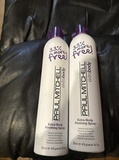 PAUL MITCHELL EXTRA BODY FINISHING SPRAY TWO 16.7 OZ EA. VOLUME SHINE XL CANS
