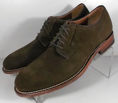 246830 SP50 DUDLEY PLAIN TOE MEN'S SHOES 9 M BROWN SUEDE JOHNSTON & MURPHY