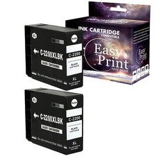 2PK PGI 1200 Black Ink Cartridge for MAXIFY MB2020 MB2120 MB2320 MB2720 Printer