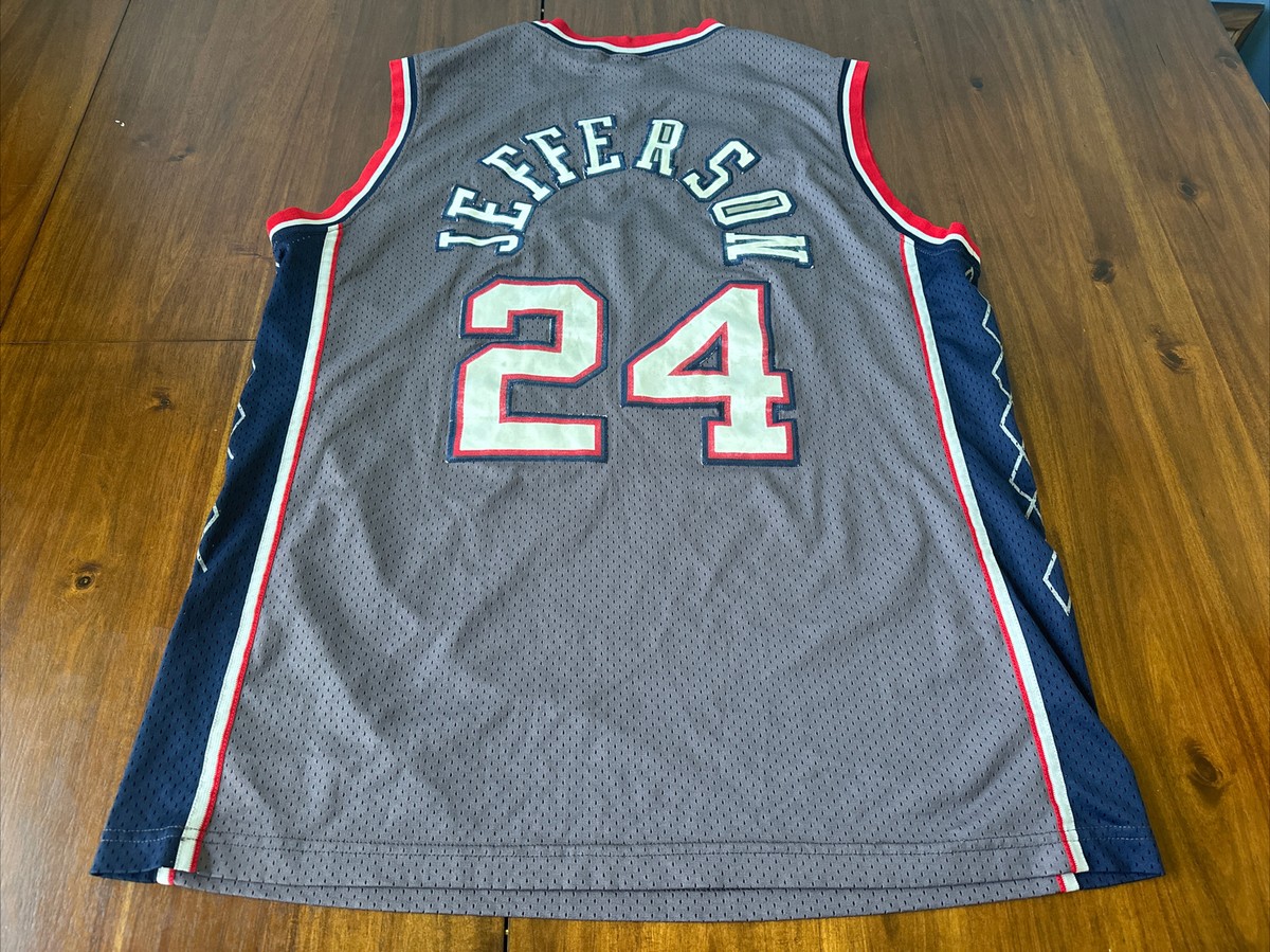 Richard Jefferson New Jersey Nets Nike Gray NBA Jersey Size