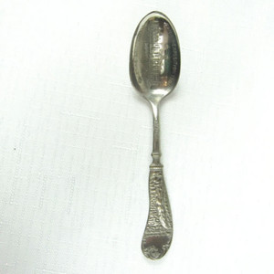 1901 Buffalo Worlds Fair Pan-American Souvenir Spoon Electricity Building RARE