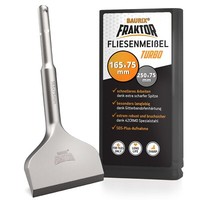 Baurix® FliesenmeißEl Sds Plus - 165X75Mm - Abgewinkelt - 42Crmo Stahl MeißEl