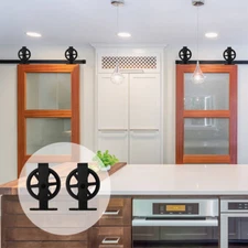 4-20FT Sliding Barn Wood Door Hardware Kit Big T Shape for Single/Double Door