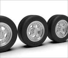 1:16 American Racing style Track Star Style Wheels and Tires