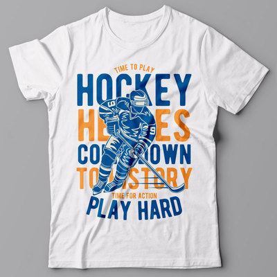 Funny cool T-shirt TIME TO PLAY HOCKEY Australia
