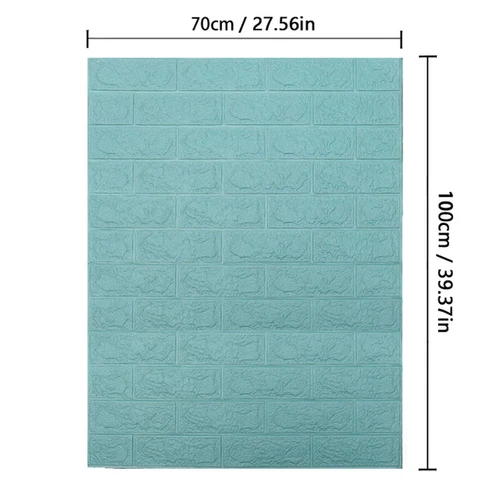 70Cm*10M 3D Brick Pattern Wall Sticker Self-Adhesive Panel Waterproof - Picture 17 of 55