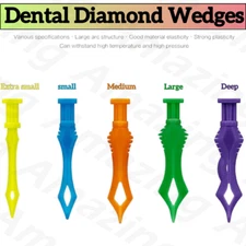 Dental Diamond Wedges Plastic Diastema Adaptive Interdental Teeth Gap Wedge