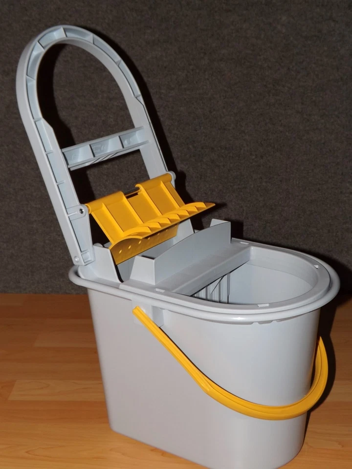  Vermop Wringboy Komplett-Set = Eimer, Presse, Halter, Teleskopstiel u. 4 x Mop  - Bild 2 von 4