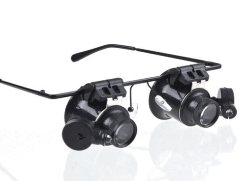 20X Glasses Type Magnifier Watch Repair Tool with Two LED Lights - Picture 6 of 14