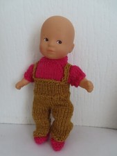 vetement poupée mini-calin  corolle 20 cm 3 pieces  salopette + pull +chaussons