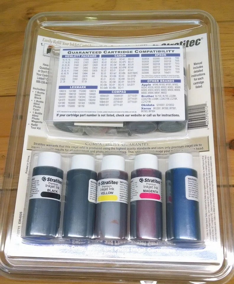 Stratitec Ink Jet Refill Kit Premium Series HP Canon Epson Compaq Lexmark Other - Image 3 of 4