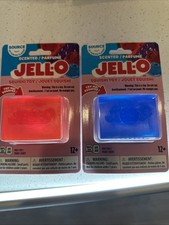 JELL-O Brand SQUISHY TOY Fidget Squeeze Viral TIKTOK toy SCENTED Red And Blue