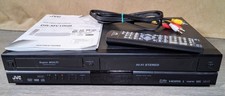 JVC DR-MV100B DVD VCR Recorder & Player Combo VHS HDMI w/ Remote+Manual TESTED✅️