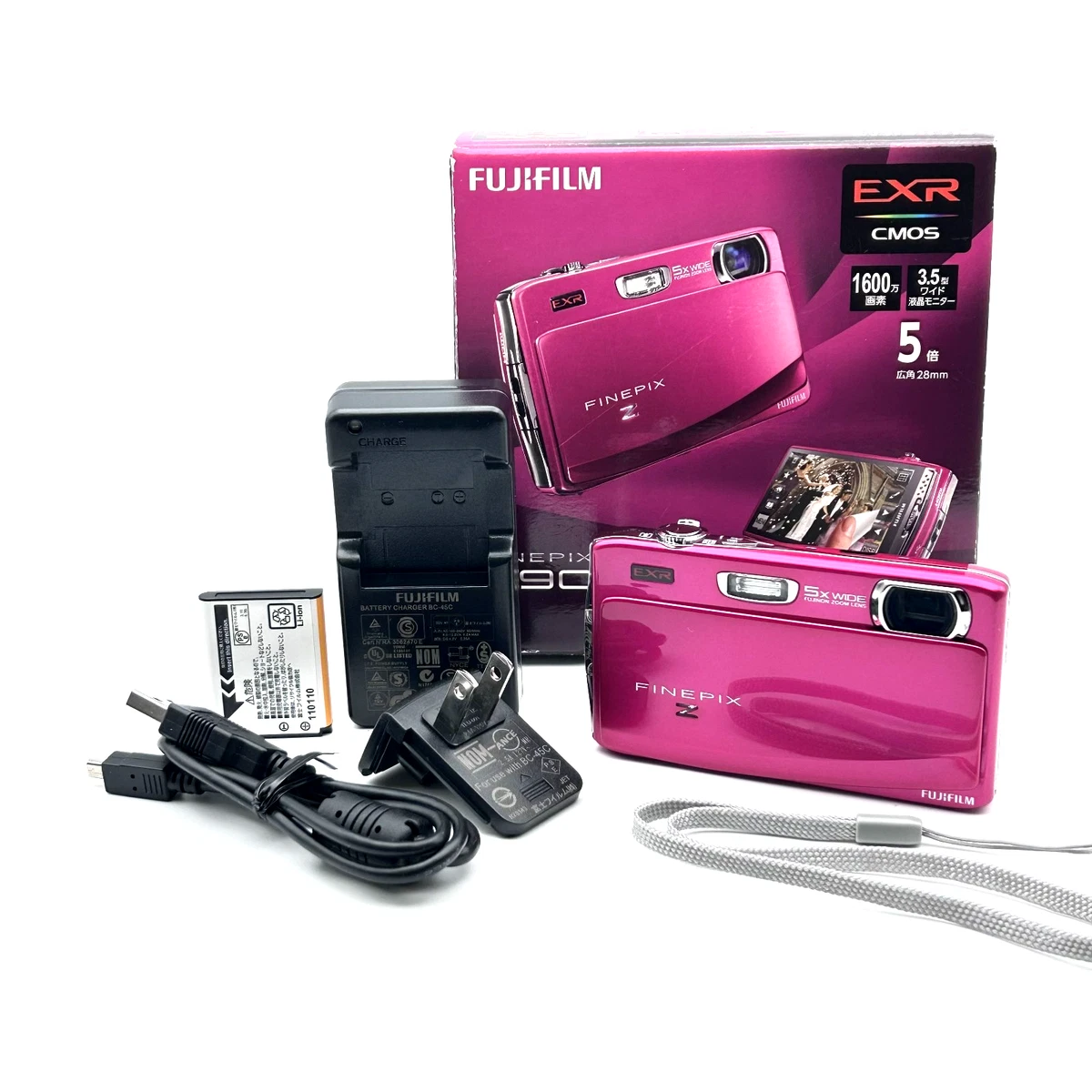 FUJIFILM FinePix Z90 デジカメ 充電器 バッテリー付 ピンク 25+ Fujifilm FinePix Z Series Digital Cameras 14-16.9 MP Maximum