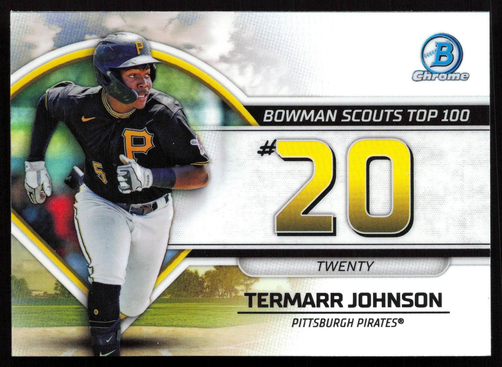 2023 Bowman #BTP-20 Termarr Johnson Bowman Scouts Top 100 Pittsburgh Pirates