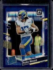 2023 Panini Donruss Optic Puka Nacua Purple Shock Prizm RC Rated Rookie #238