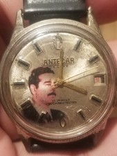 1980'S SADDAM HUSSIEN PRESIDENT WATCH SPECIAL MEMORIAL RARE Antecar