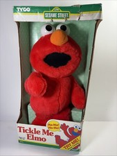 Vintage 1996 Tyco TICKLE ME ELMO Red Plush Sesame Street Toy NIB