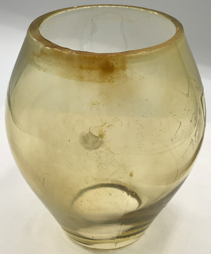 Santa Fe Railroad Embossed Logo Lantern Globe Glass CNX 5 3/8 Inches Tall Yellow - Afbeelding 5 van 16