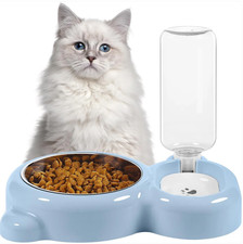 Dog Bowls, Cat Food And Water Bowl Set With Water Dispenser for Small Dogs Cats