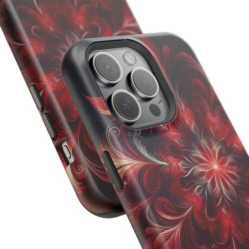 Floral Magnetic Tough Case, Stylish Phone Cover, Unique Gift, Protective Case - 第 67/129 張圖片
