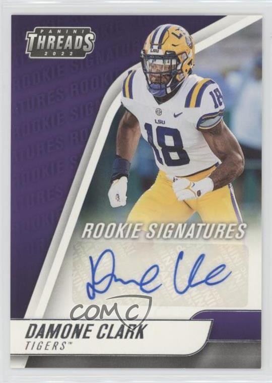 Damone Clark Panini Chronicles Draft Picks Threads Rookie Signatures #DCL Base