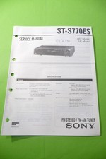 Manuale Di Servizio Per Sony ST-S770ES, ORIGINALE