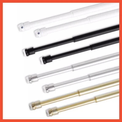 Aste Astine Bastone per Tenda Tendine Finestra Coppia da Vetro Senza Forare D