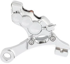 Arlen Ness 6-Piston Differential Bore Rear Brake Caliper/Bracket - Chrome 02-302