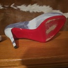 Christian Louboutin Very Prive 120 Peep Toe Platform Heels Pumps 40.5 Woodstock  — photo 7